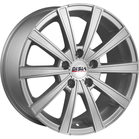 Disla Mirage W6.5 R15 PCD4x108 ET38 DIA67.1 Silver Diamond